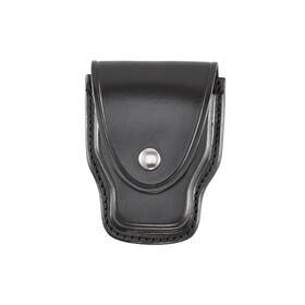 Aker Leather 508 handcuff holder, black leather.